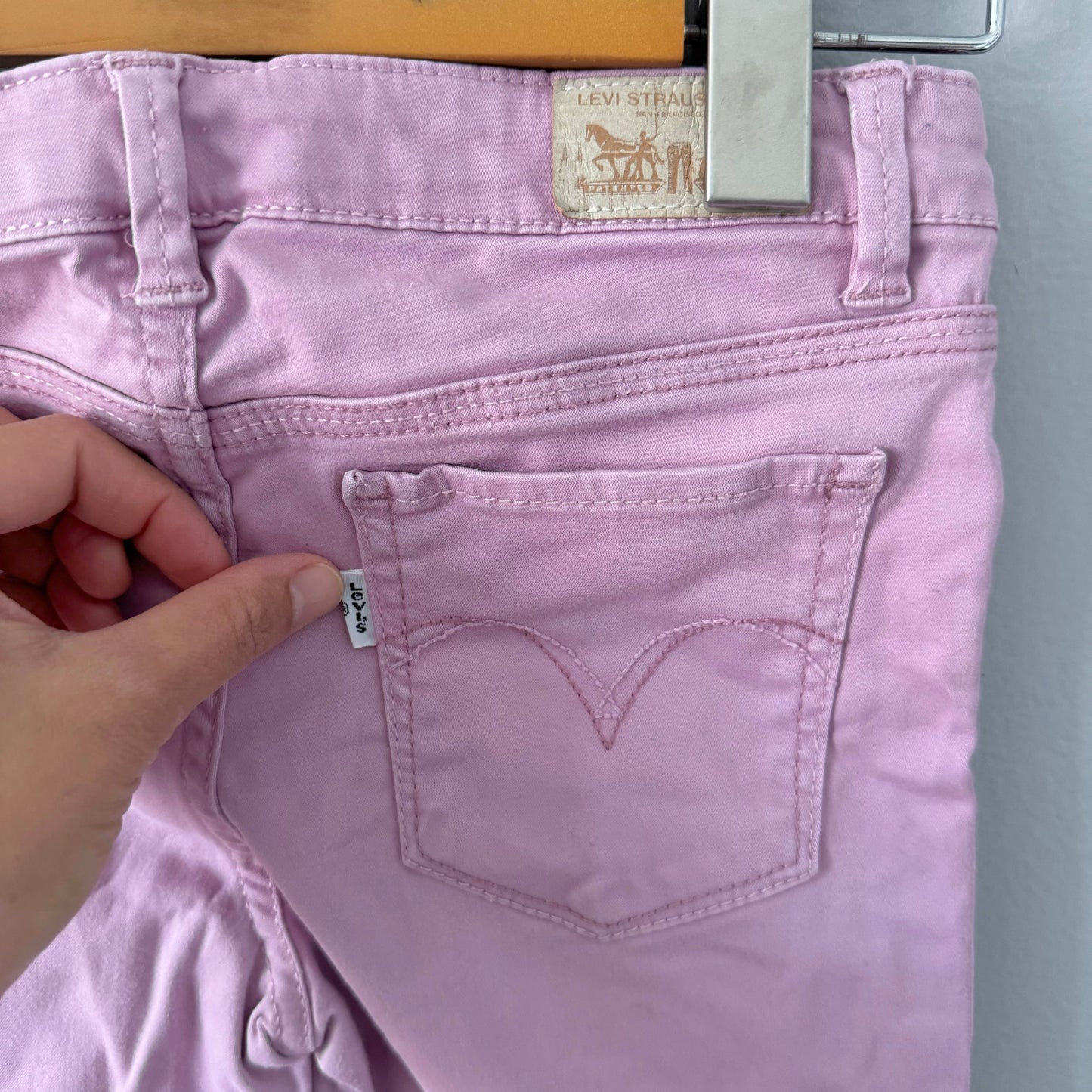 Levi's / Light purple sateen legging / 10Y