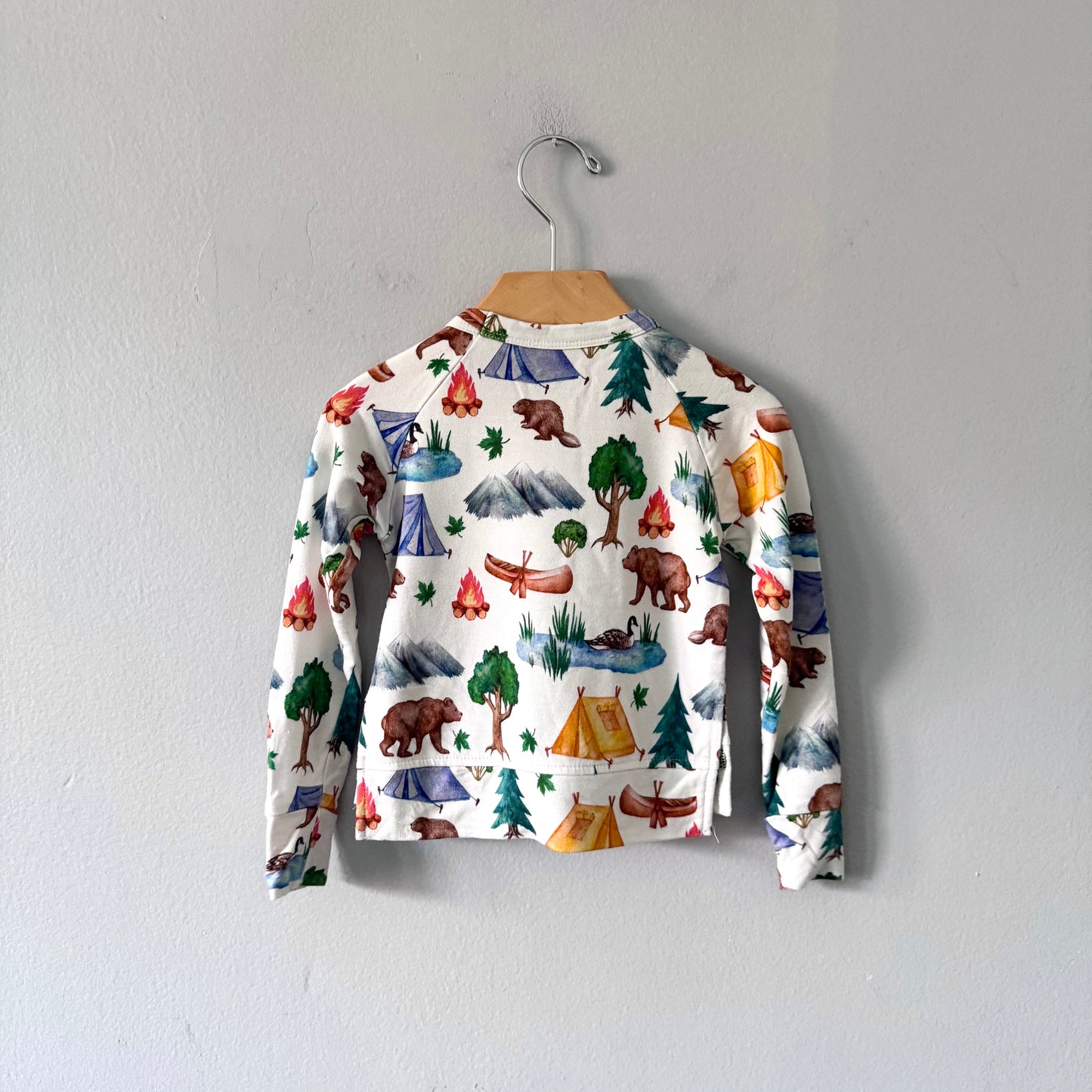 Hanlyn / White x pattern long sleeve / 12-18M