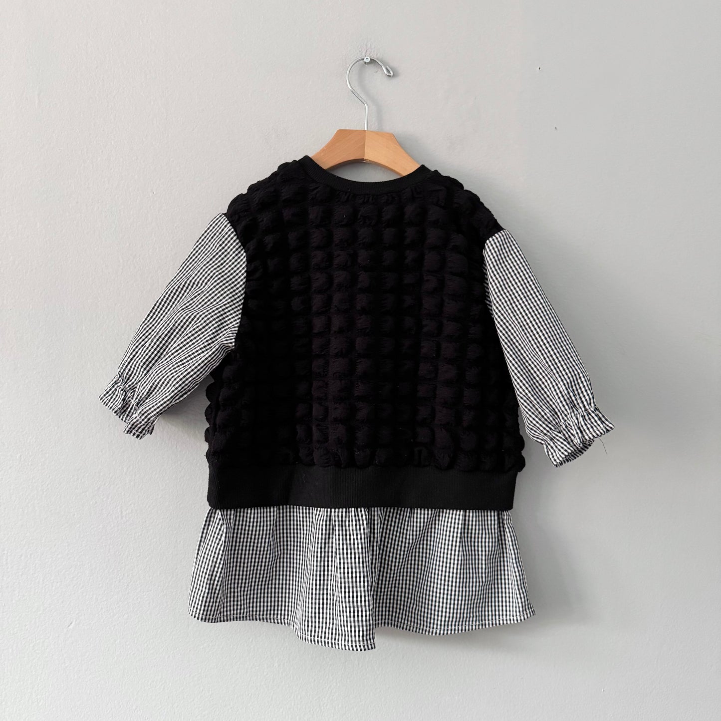No brand / Black x blouse tunic / 6-7Y