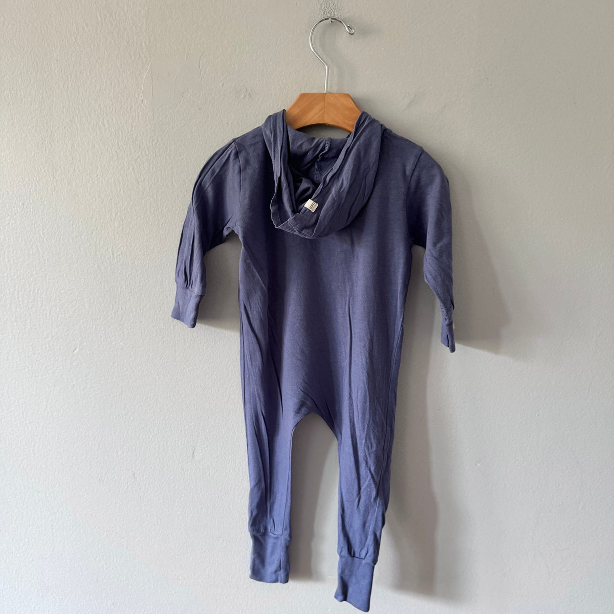 Mini mioche / Blue purple biker romper / 12-18M
