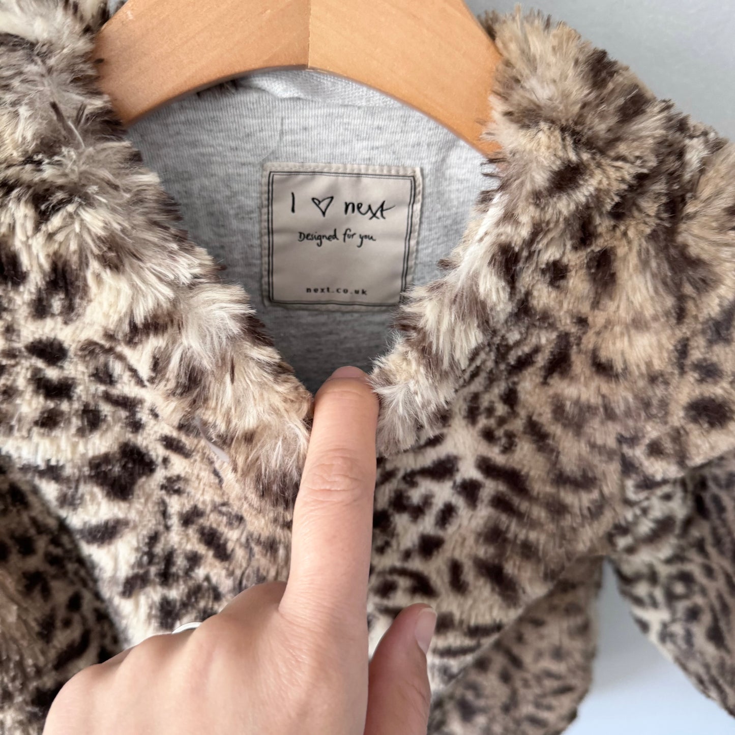 Next / Brown sherpa jacket / 12-18M