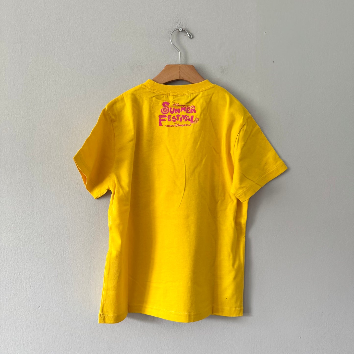 Tokyo Disney Resort / Yellow summer festival T-shirt / 140cm(8-9Y) - New with tag