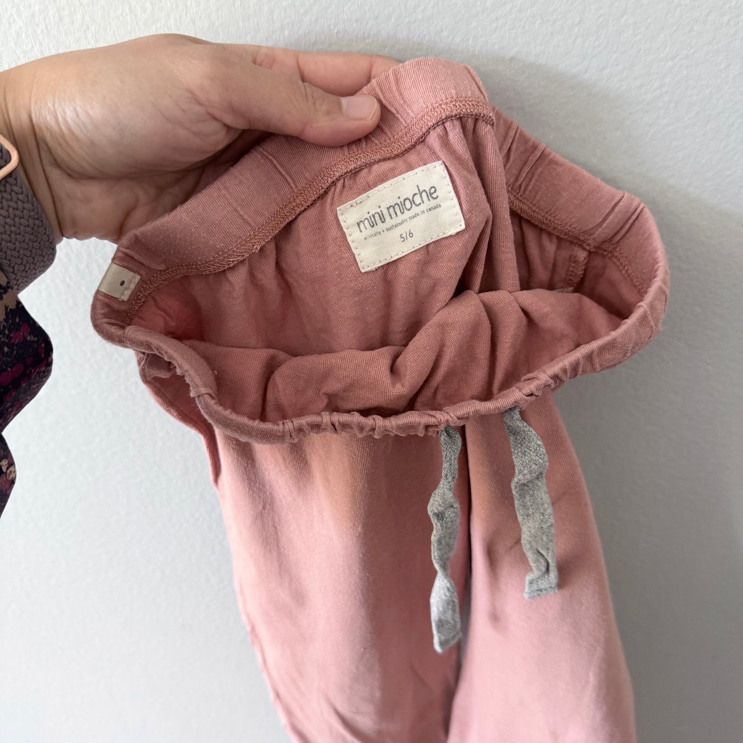 Mini mioche / Smokey orange 3/4 capri pants / 5-6Y