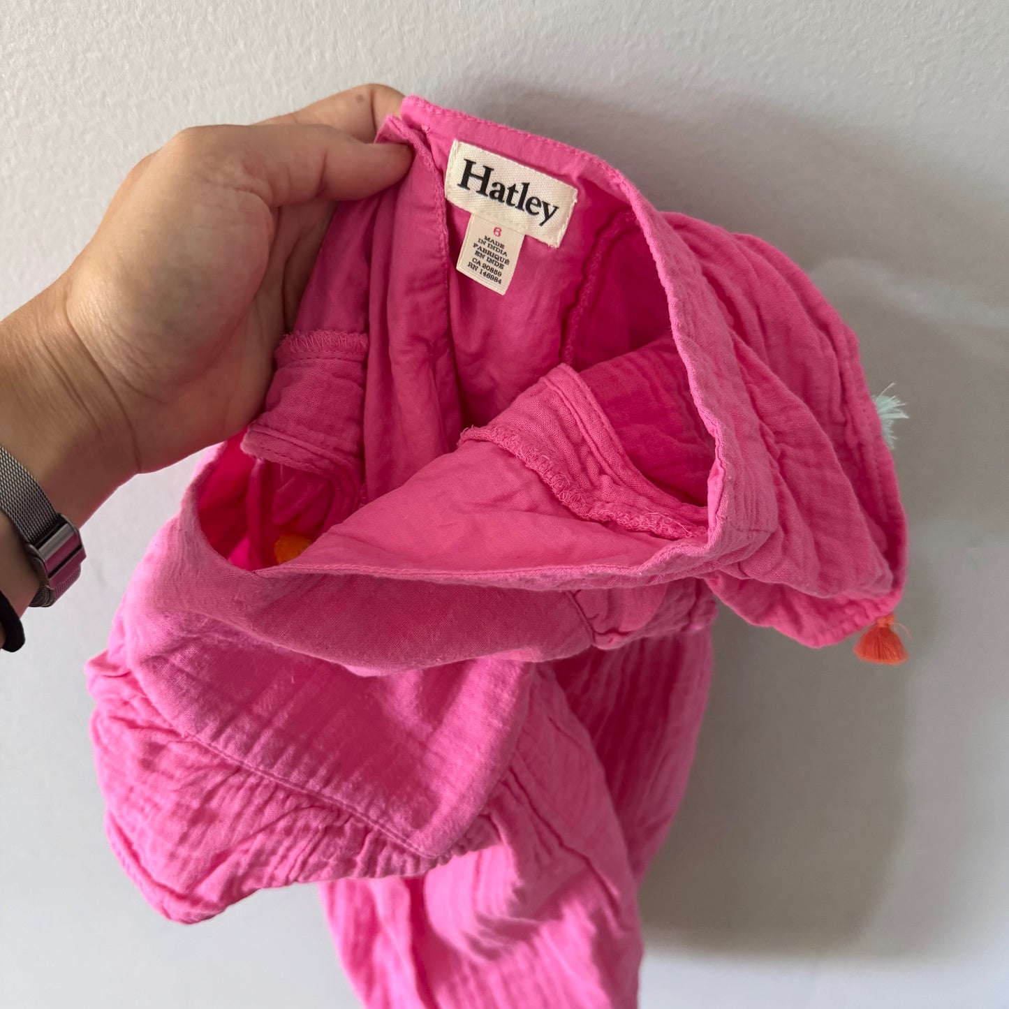Hatley / Pink muslin dress / 6Y