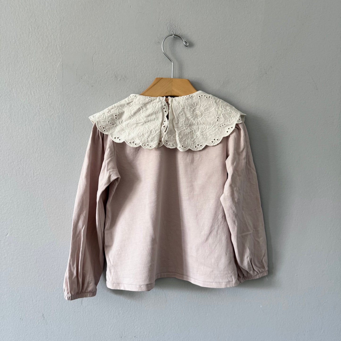 Zara / Eyelet collar long sleeve / 5Y