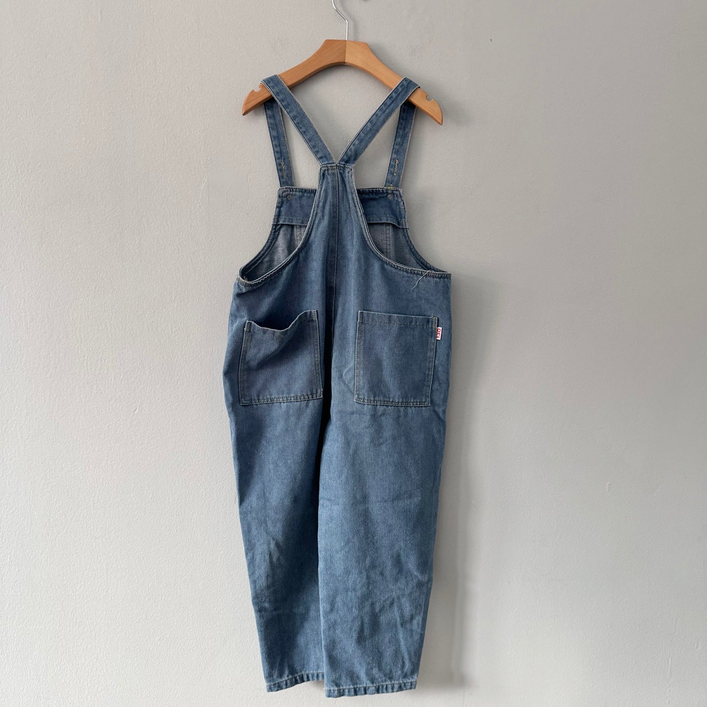 No brand / Oversized denim overalls / 7Y