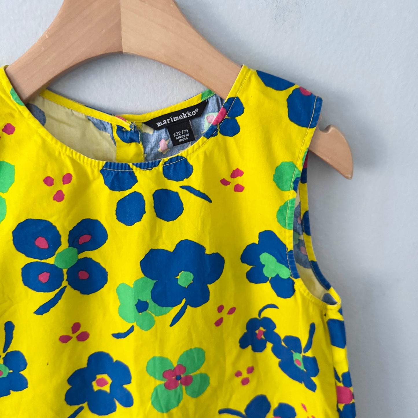 Marimekko / Yellow tank dress / 7Y