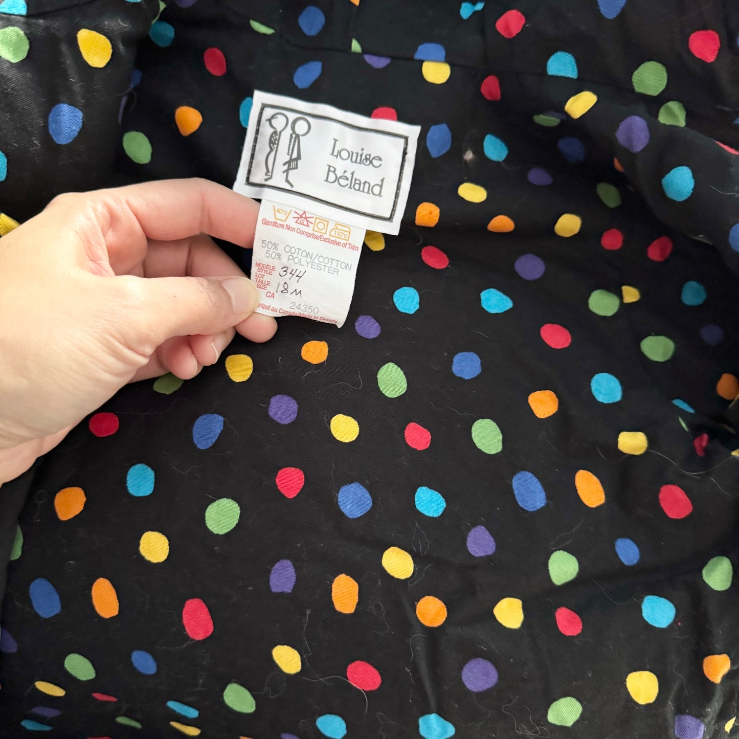 Louise Beland - Vintage / Red fleece jacket / 18M