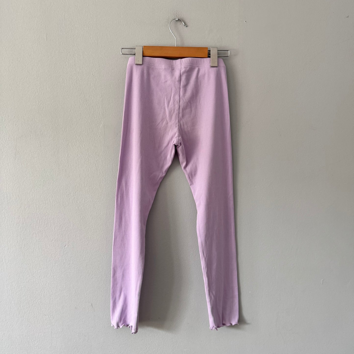 Old Navy / Lavender ribbed leggings / 10-12Y