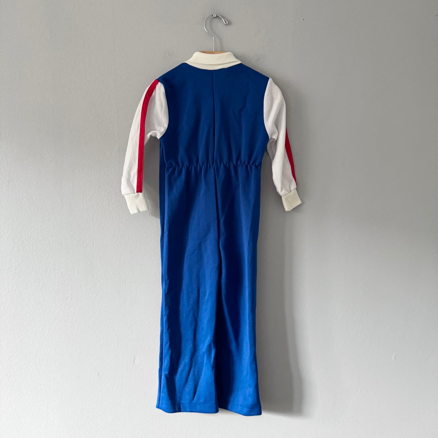 Vintage Sears / Blue jersey romper / 3Y