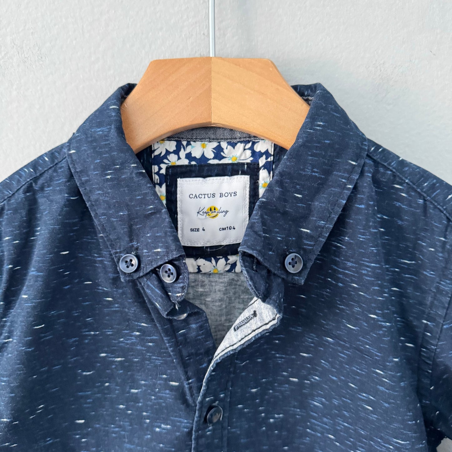 Cactus Boys / Navy shirt / 4Y