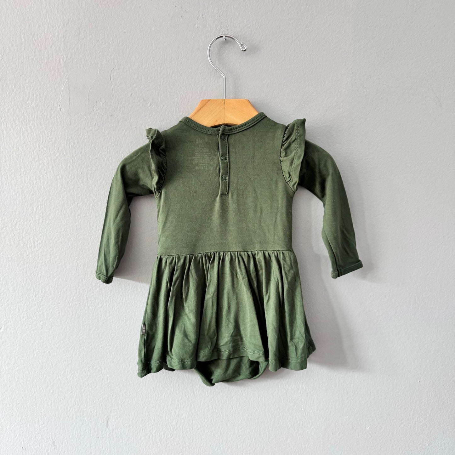 Kyte / Robe-body vert foncé / 3-6M