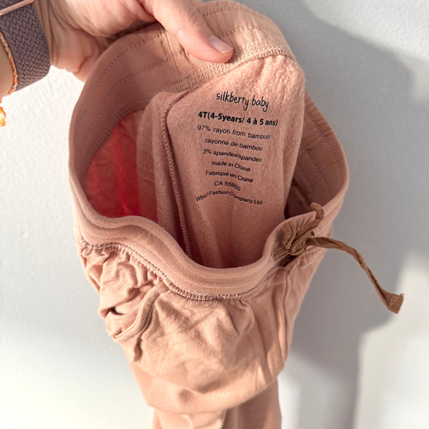 Silkberry baby / Brown fleece pants / 4T