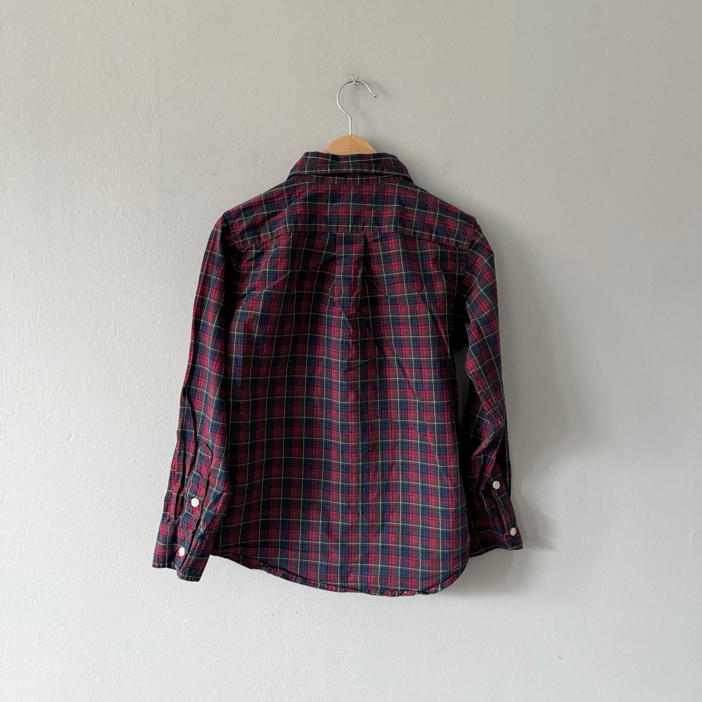 Polo Ralph Lauren / Red plaid dress shirt / 5Y