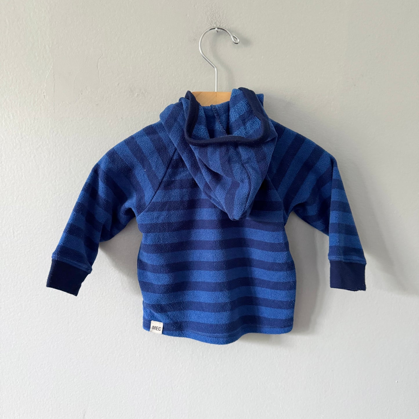 Mec / Blue fleece hoodie / 6M