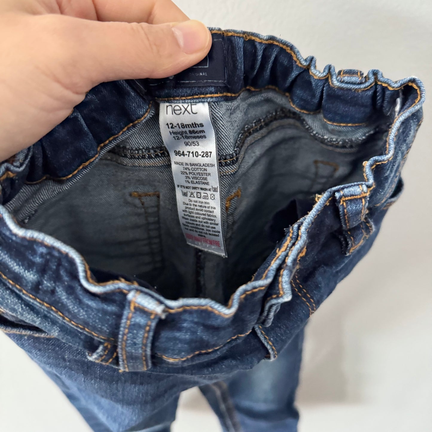 Next / Stretch denim / 12-18M