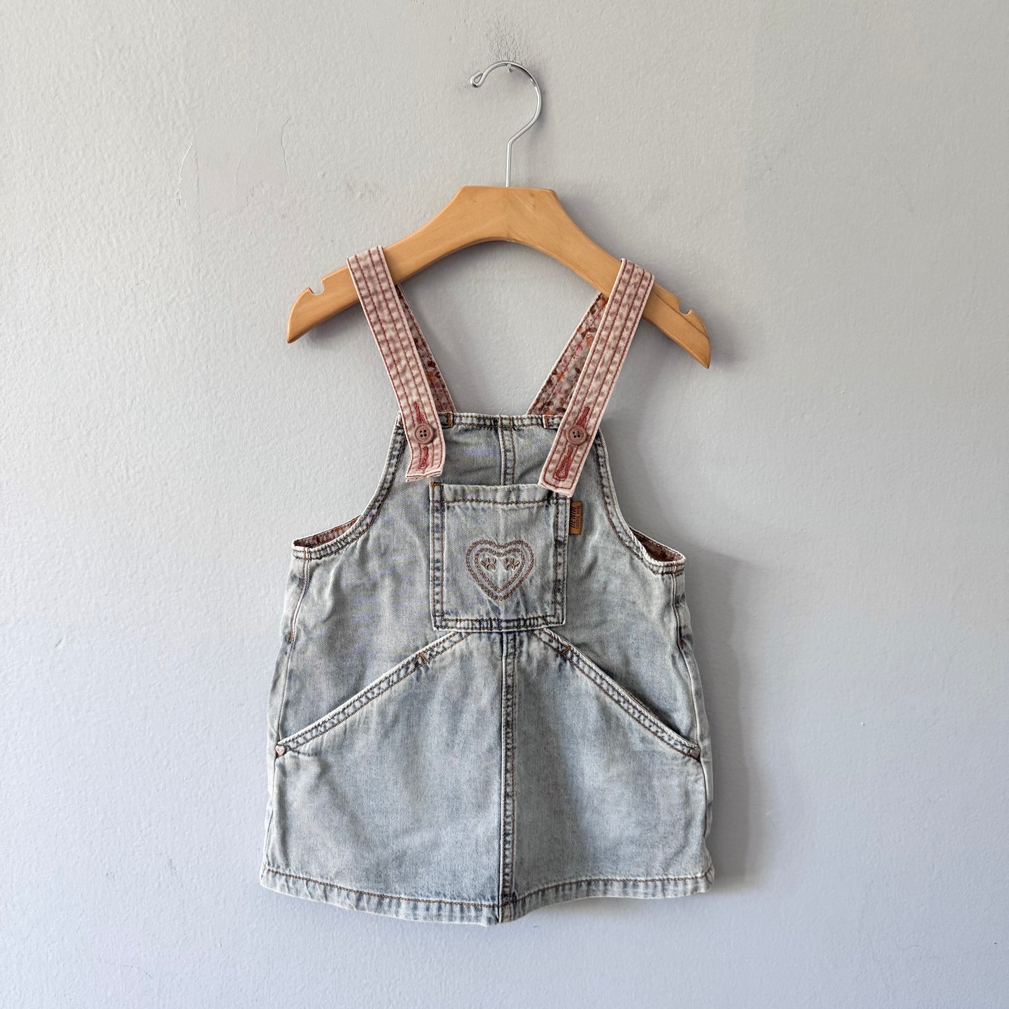 Souris mini / Denim overall skirt / 2-3Y