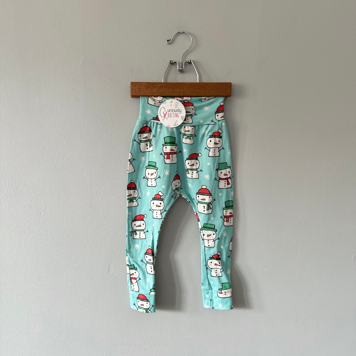 Curiously Crafting / Snowman leggings / 18-24M - New with tag
