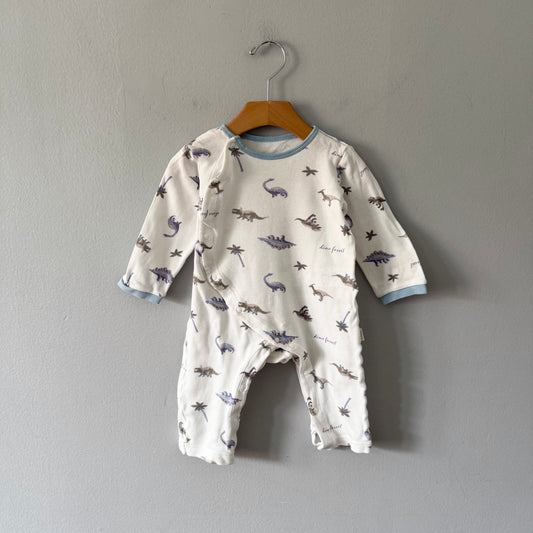 Apres les cours(Japanese) / White x dino romper / 6-12M