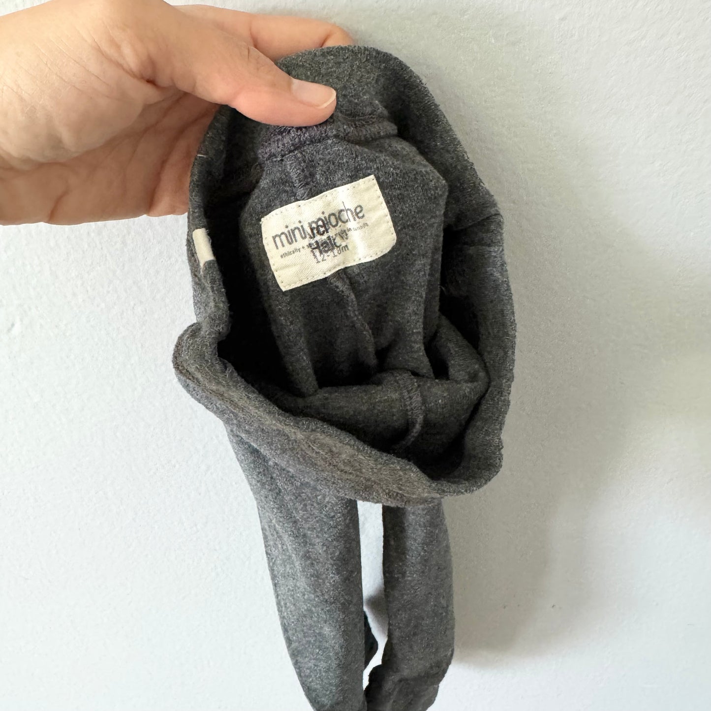 Mini Mioche / Dark grey harem leggings / 12-18M