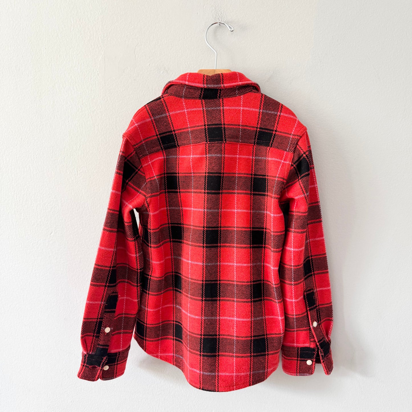 Crewcuts / Red flannel shirt jacket / 8Y