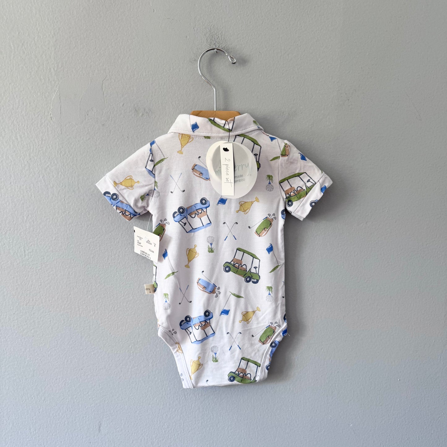 Milk Berry / Bamboo onesie / 6-9M - New with tag