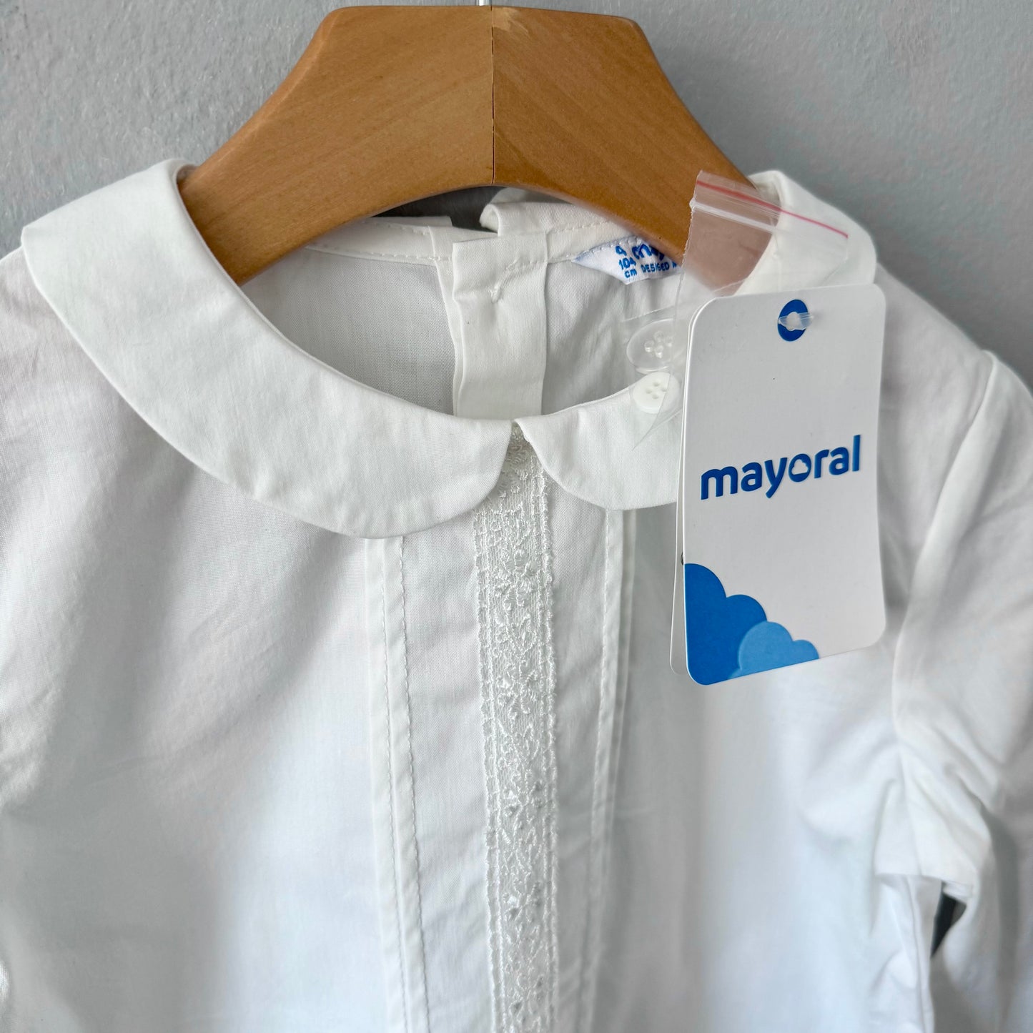 Mayoral / White collar blouse / 4Y - New with tag