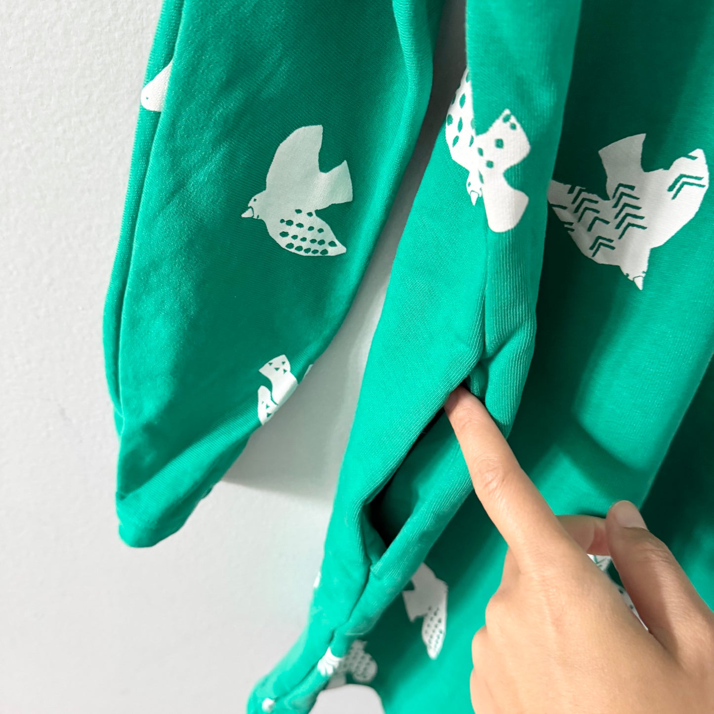 COS / Green crew dress / 6-8Y