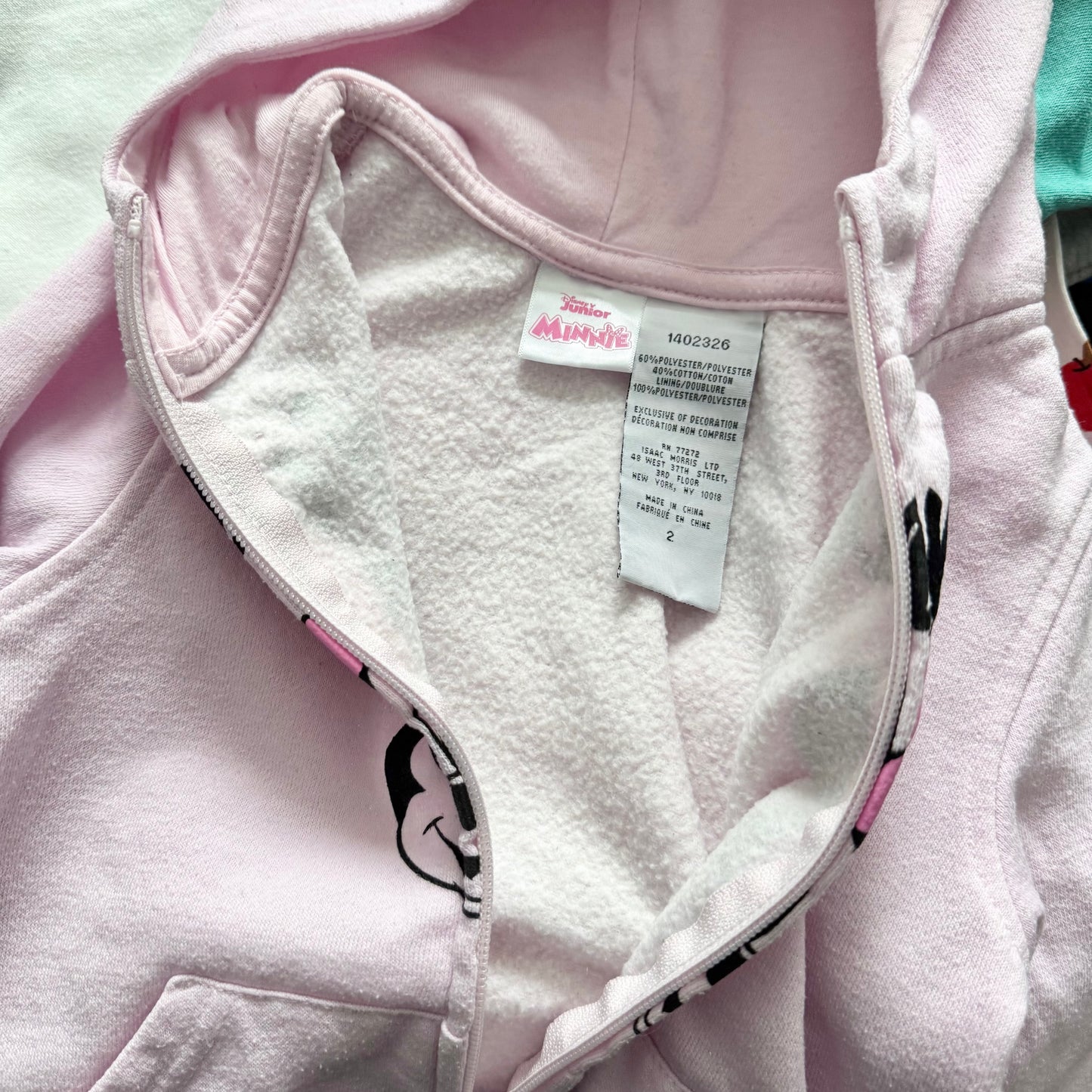 Disney / Minnie zip up hoodie / 2T