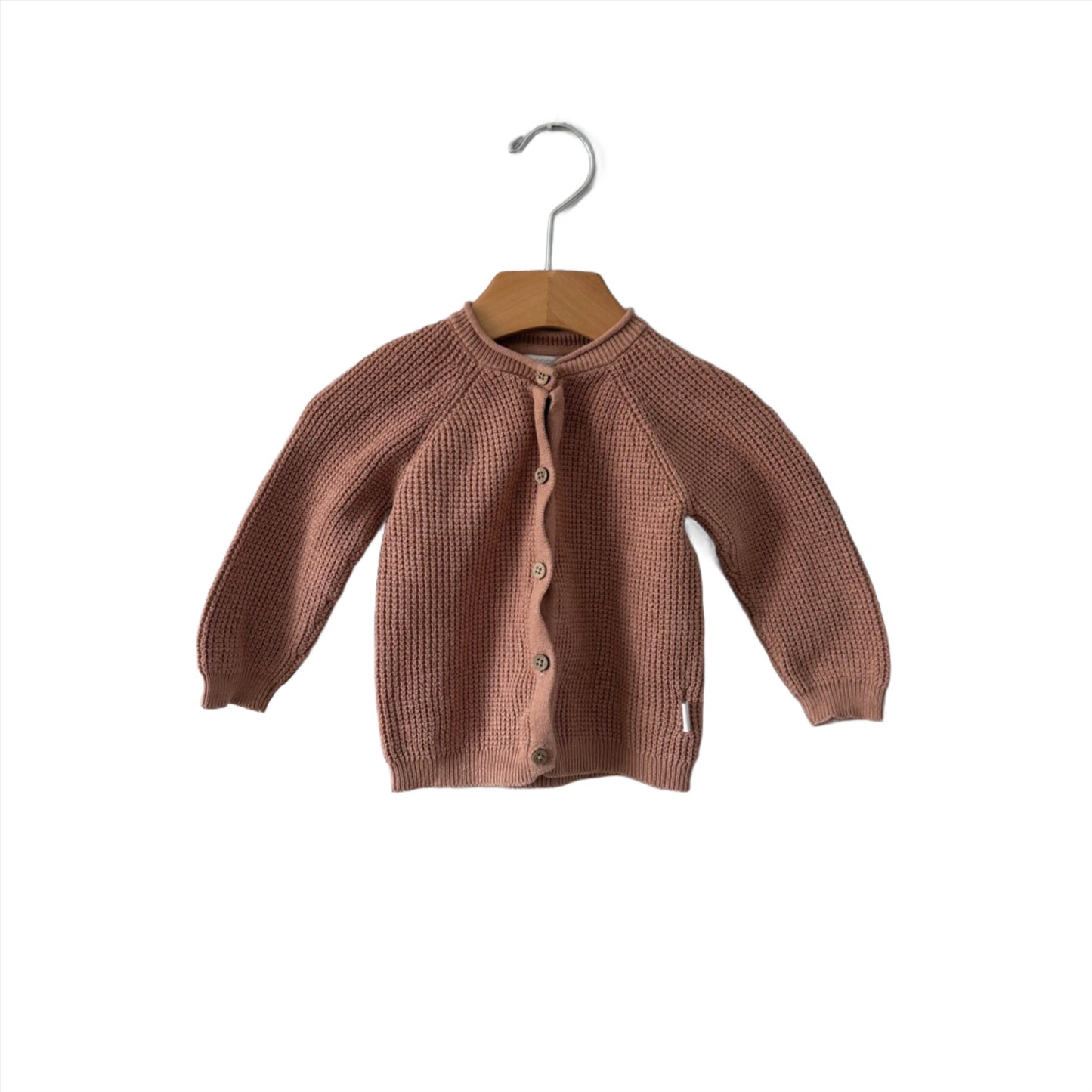 Noppies / Light brown cotton knit cardigan / 6-9M