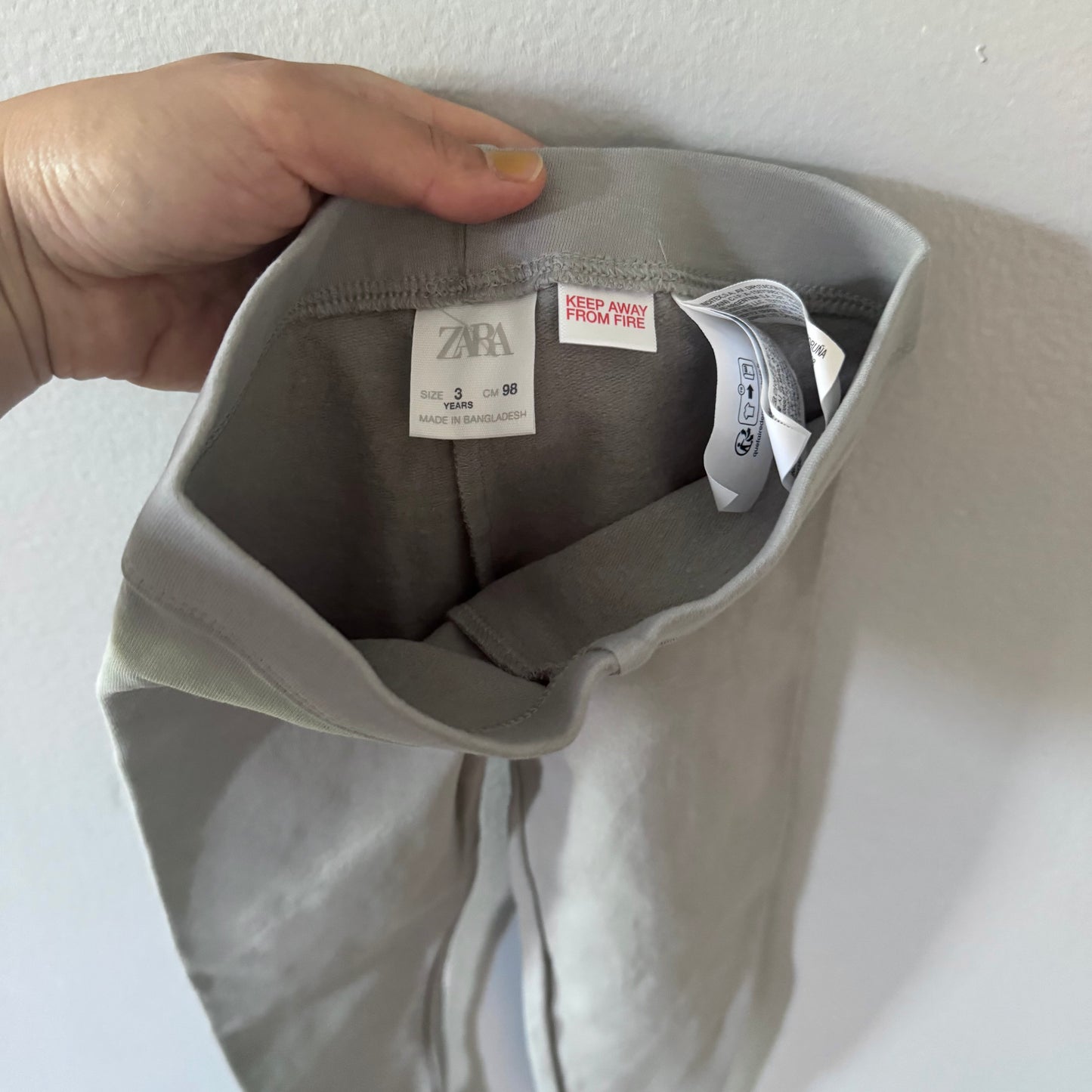 Zara / Lined leggings - grey / 3Y