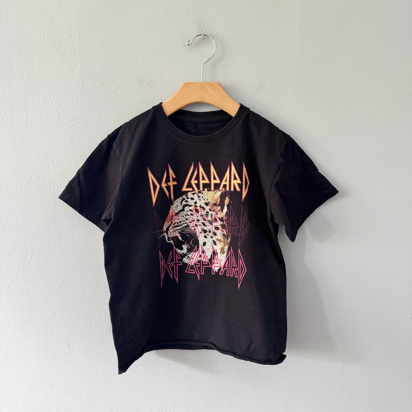 Def Leppard / Black T-shirt / 8Y