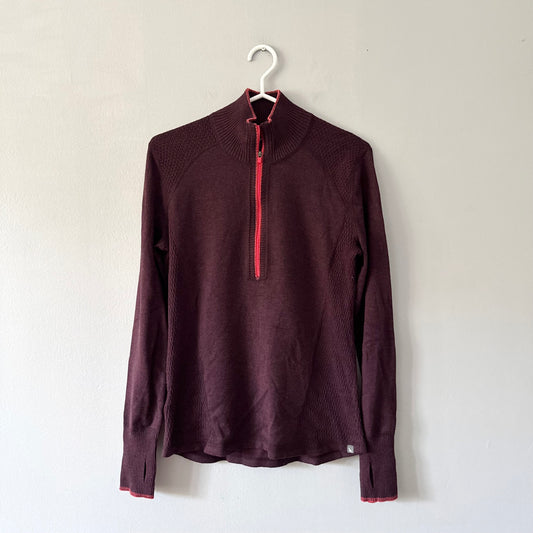 Eddie Bauer / Burgundy knit top / Women M