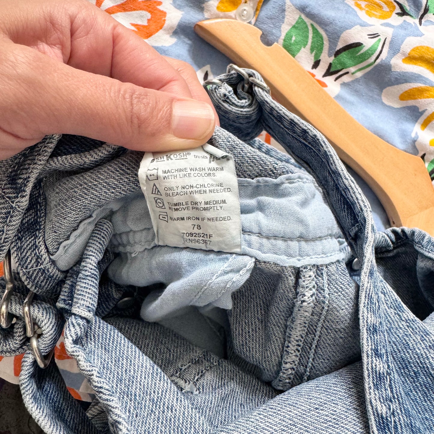 Vintage Oshkosh / Denim overalls / 5Y