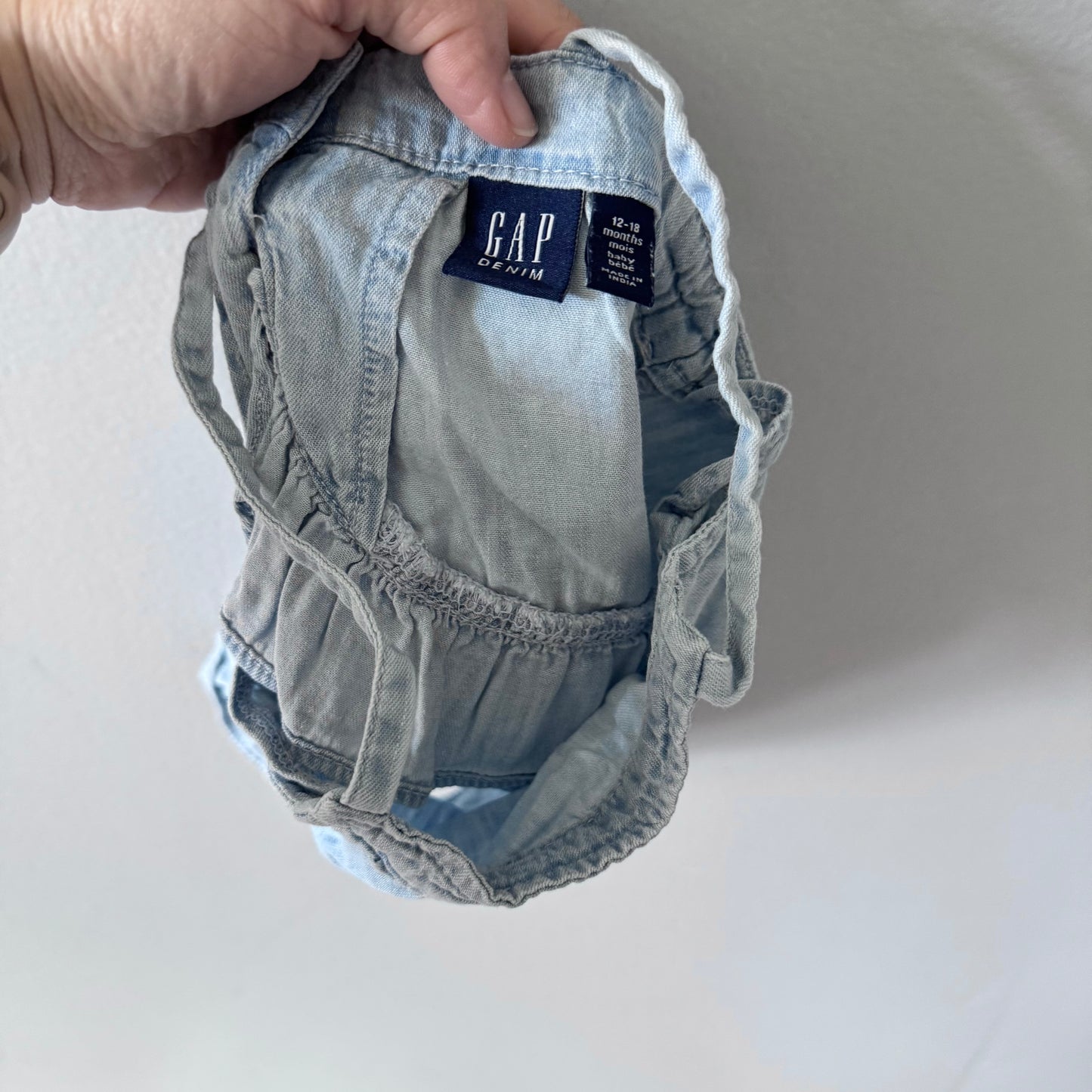 Gap / Haut caraco en jean / 12-18 mois