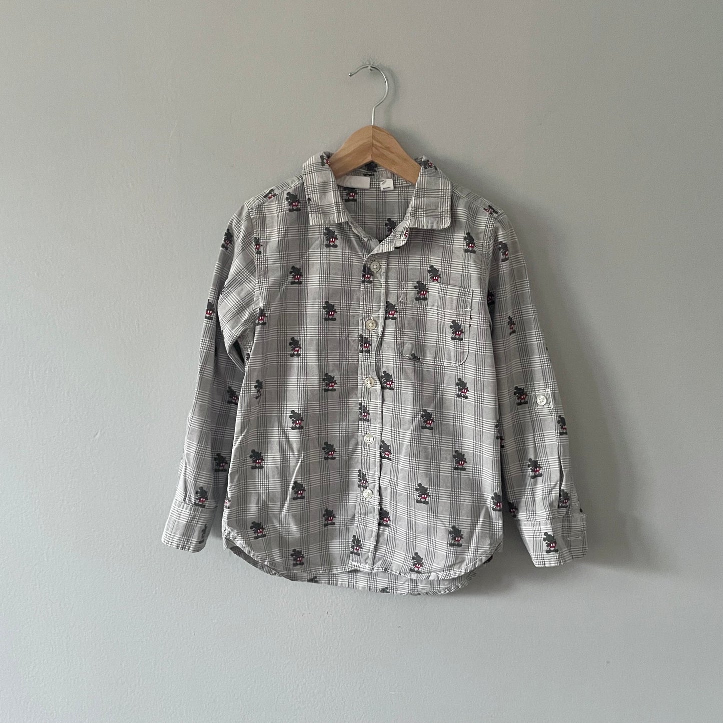 Gap / Disney Mickey cotton shirt / 5Y