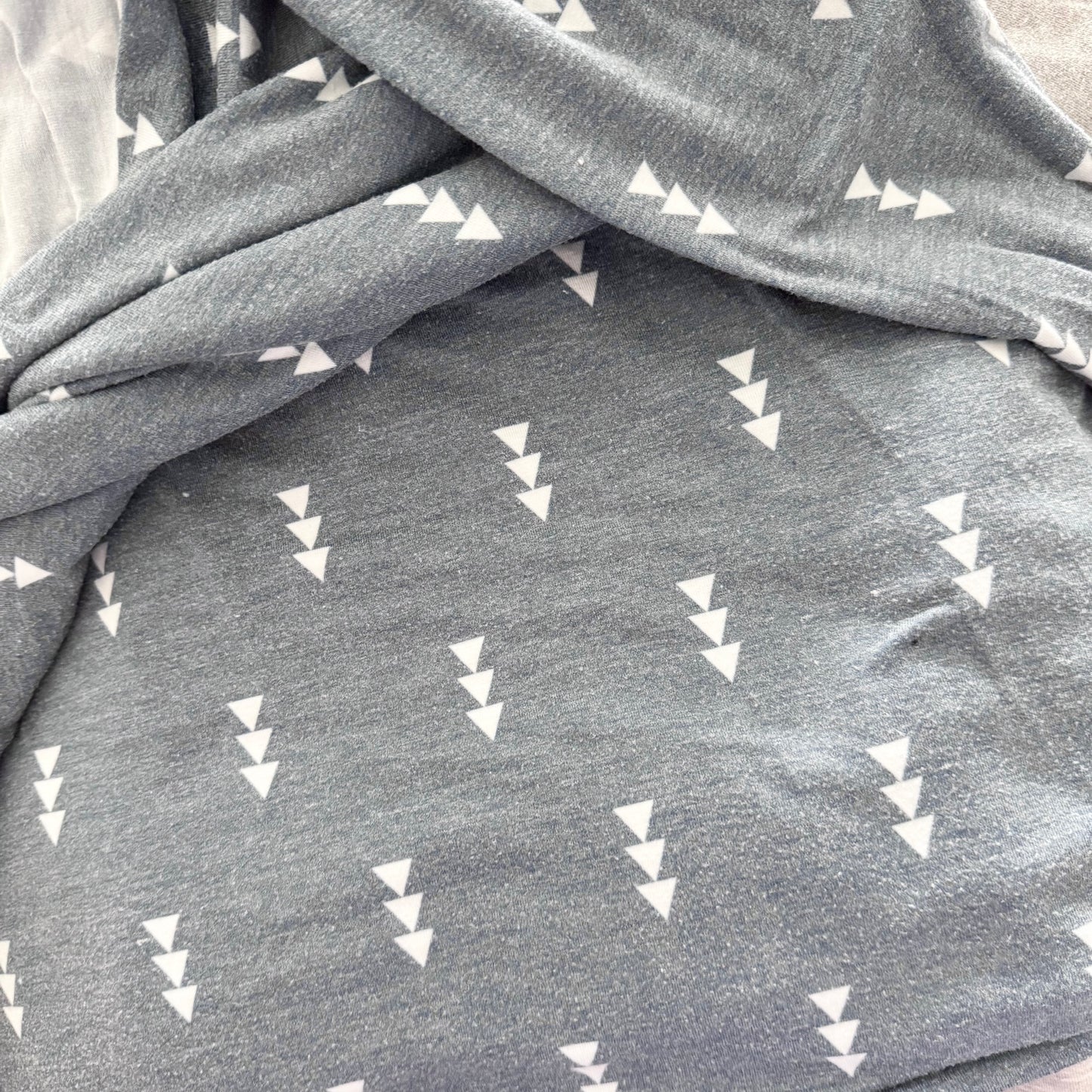 Copper Pearl / Navy x triangle blanket /