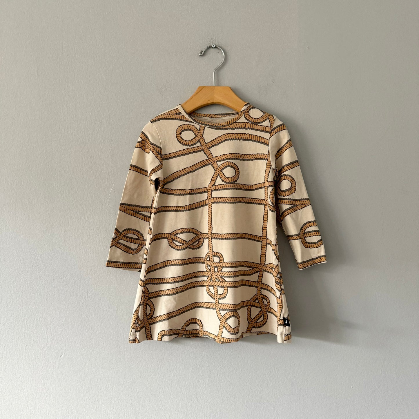 Moi / Beige x rope dress / 2-3Y