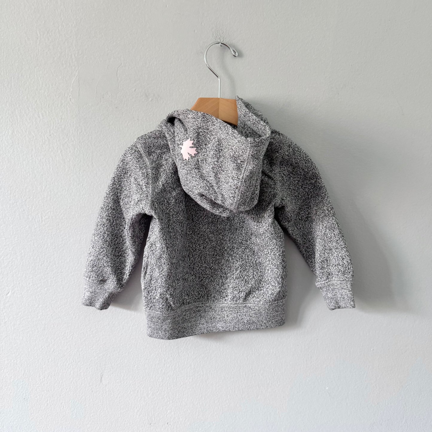 Roots / Salt and pepper zip up hoodie / 12-18M