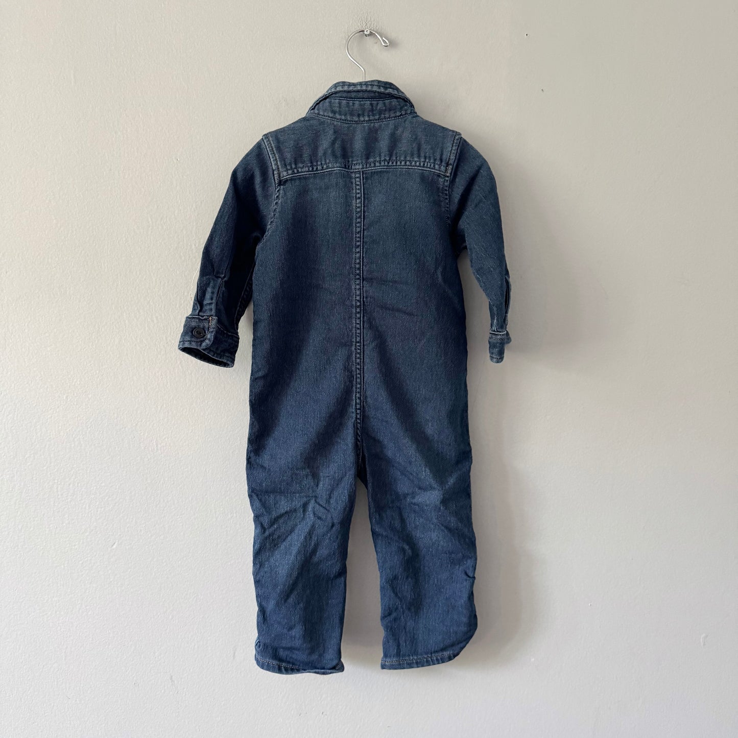 Gap / Denim shirt romper / 18-24M