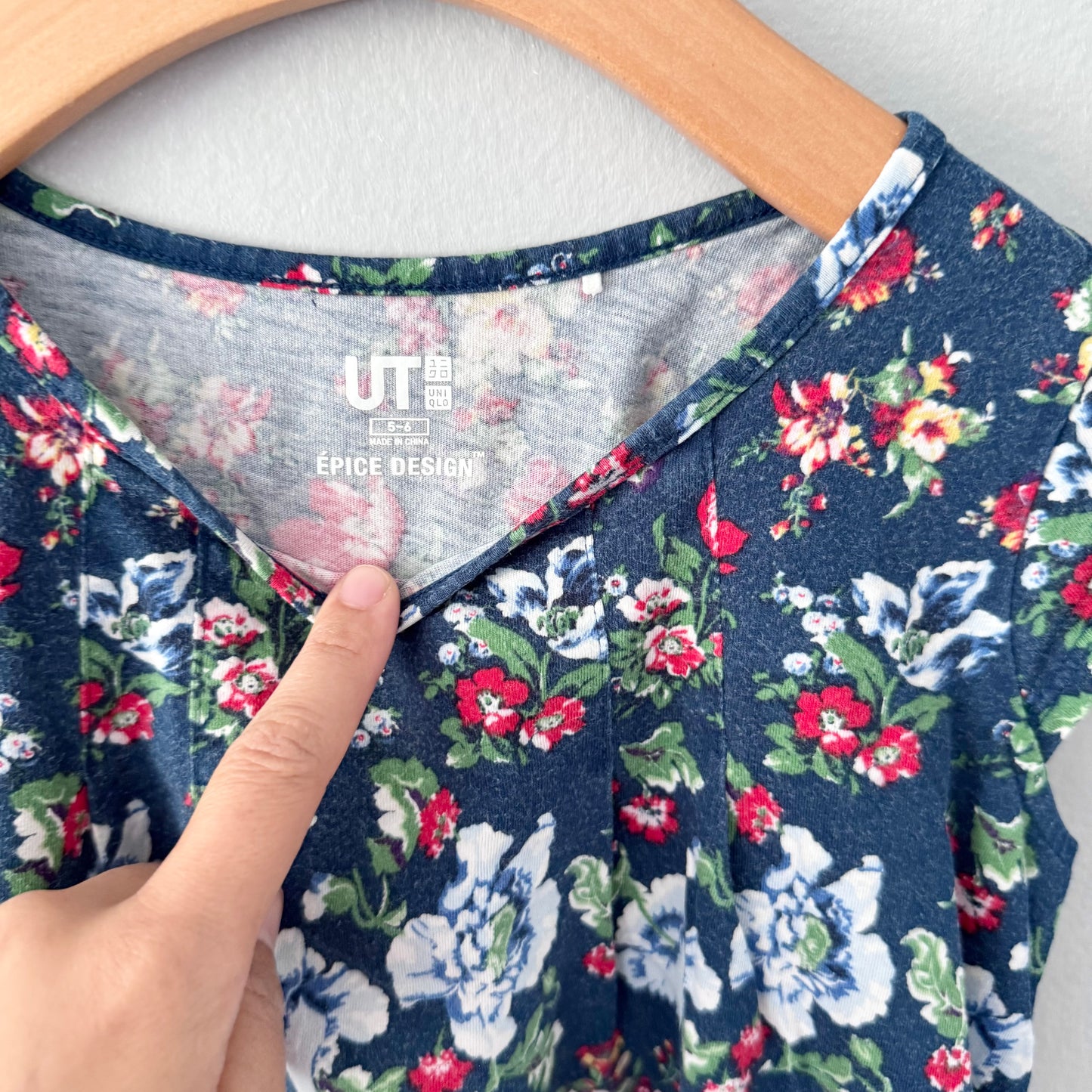 Uniqlo / Epice Design floral dress / 5-6Y
