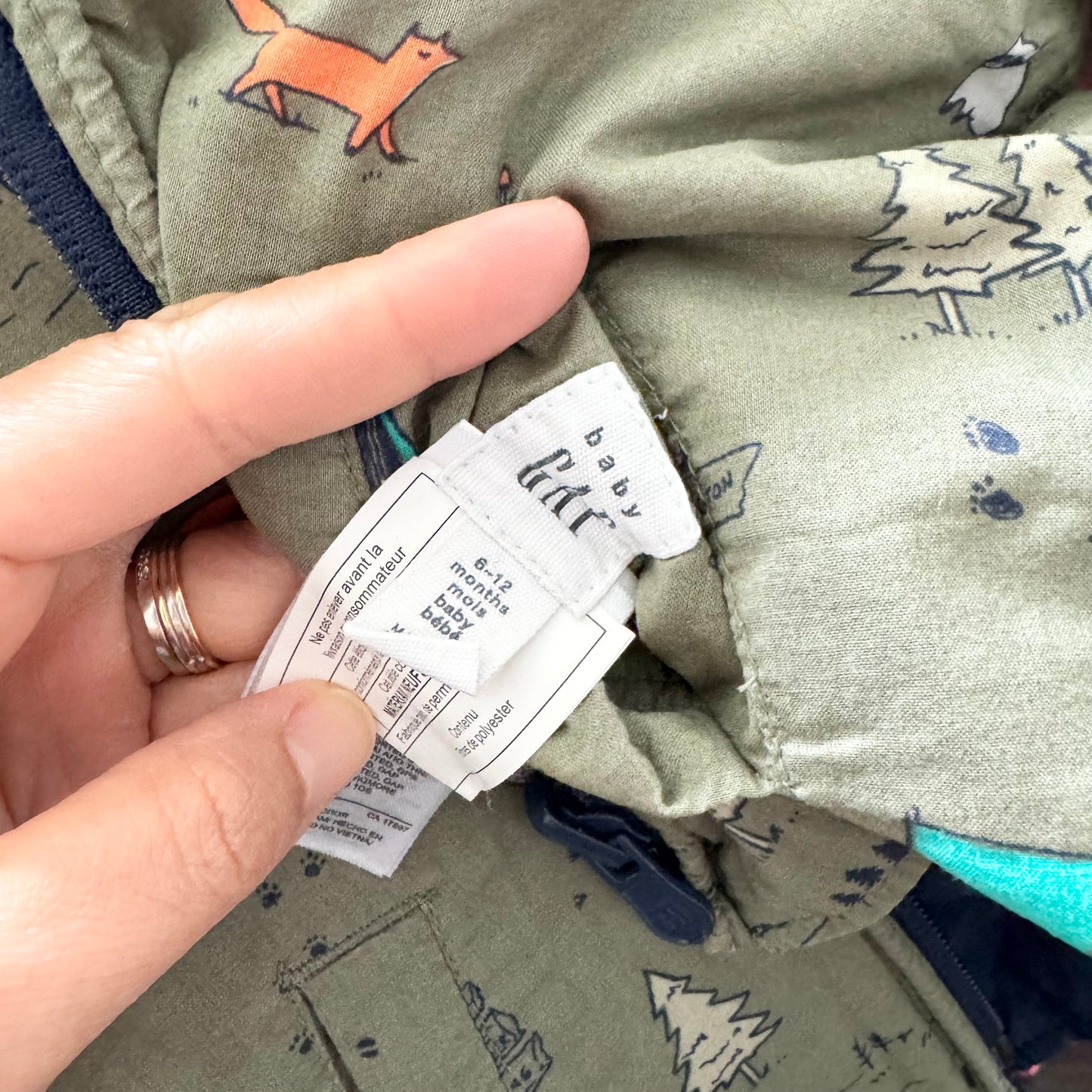Gap / Reversible quilted jacket / 6-12M
