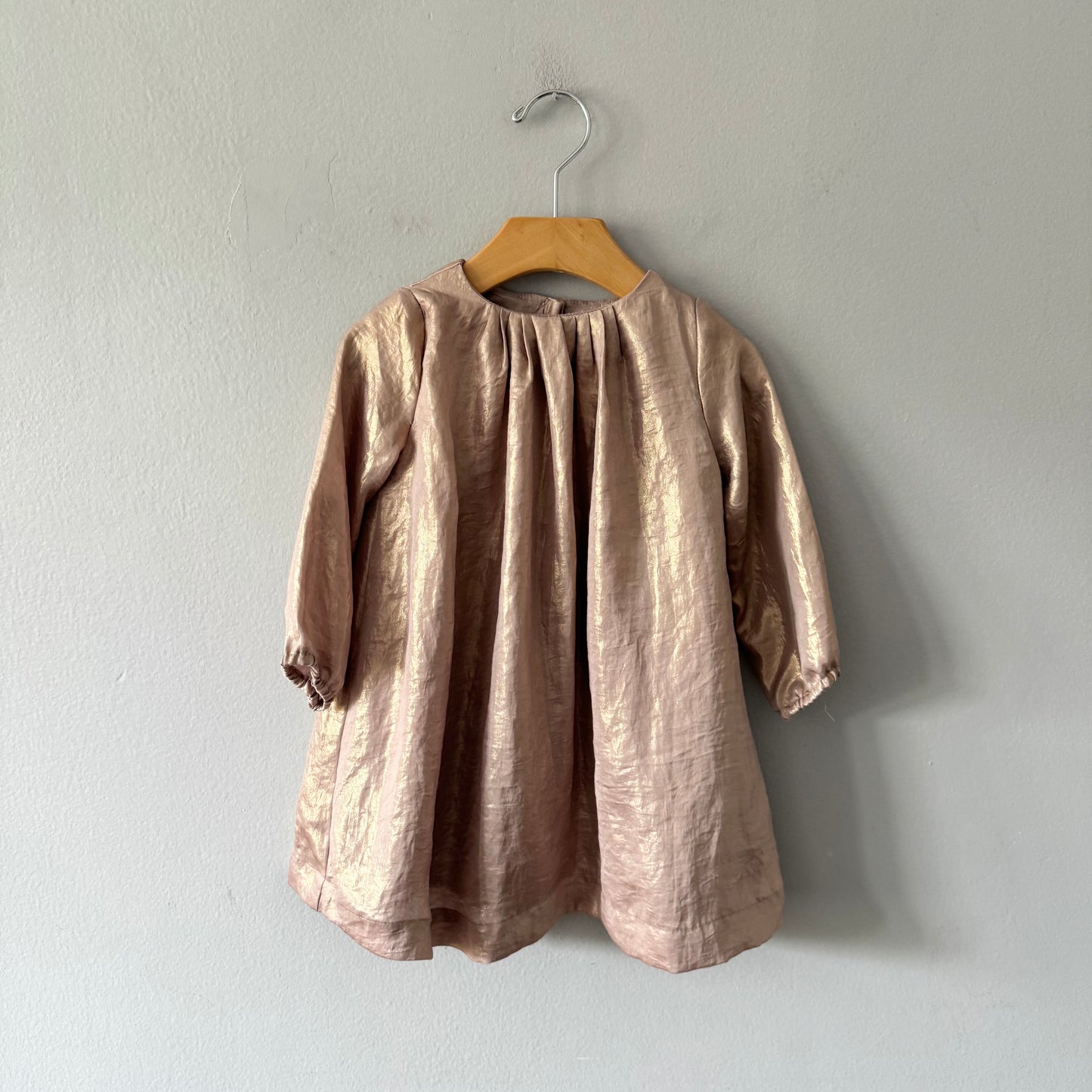 Gap / Gold long sleeve dress / 2Y
