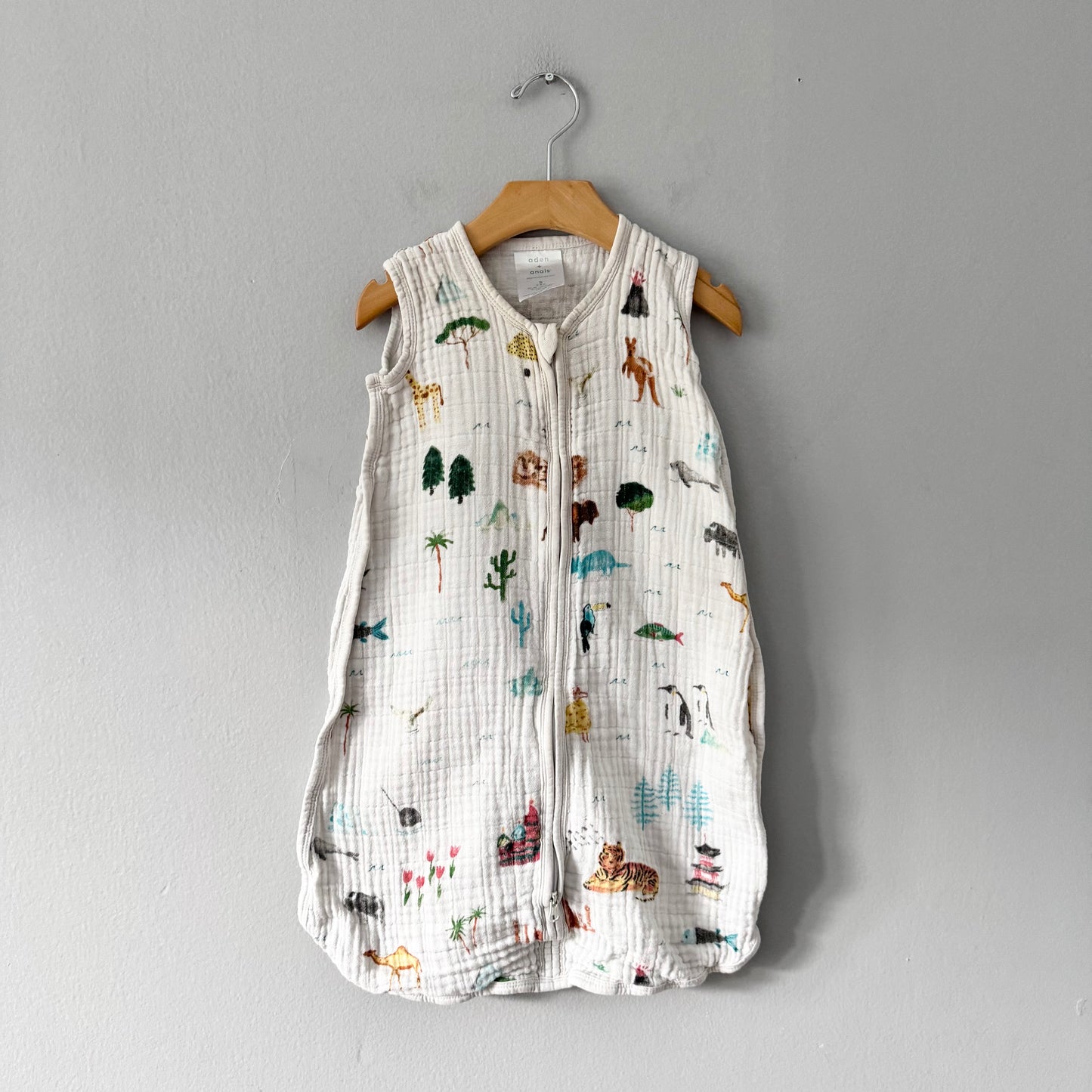 Aden + Anais / Muslin cotton sleep sack / 0-6M