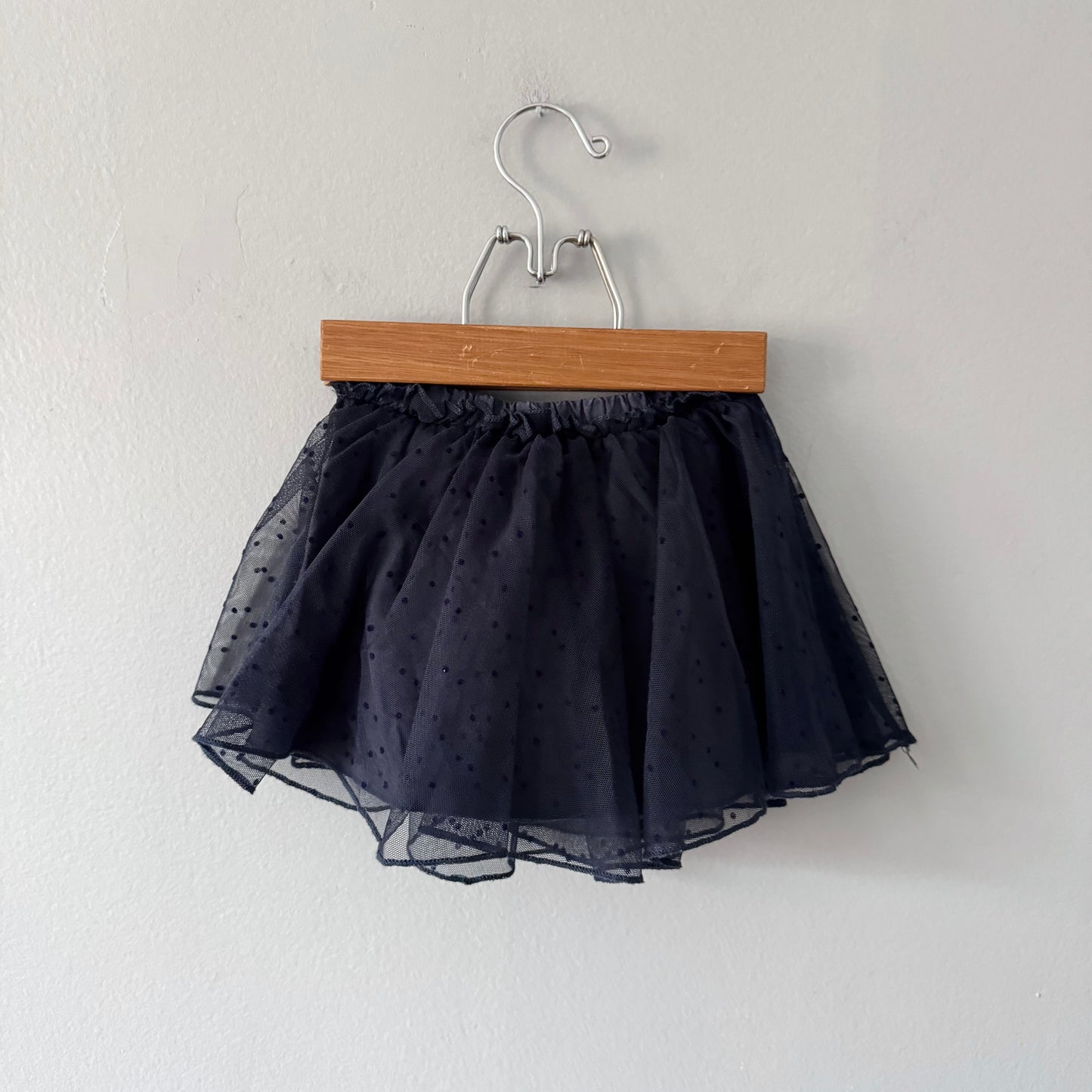 Zara / Black cotton lined skirt / 9-12M
