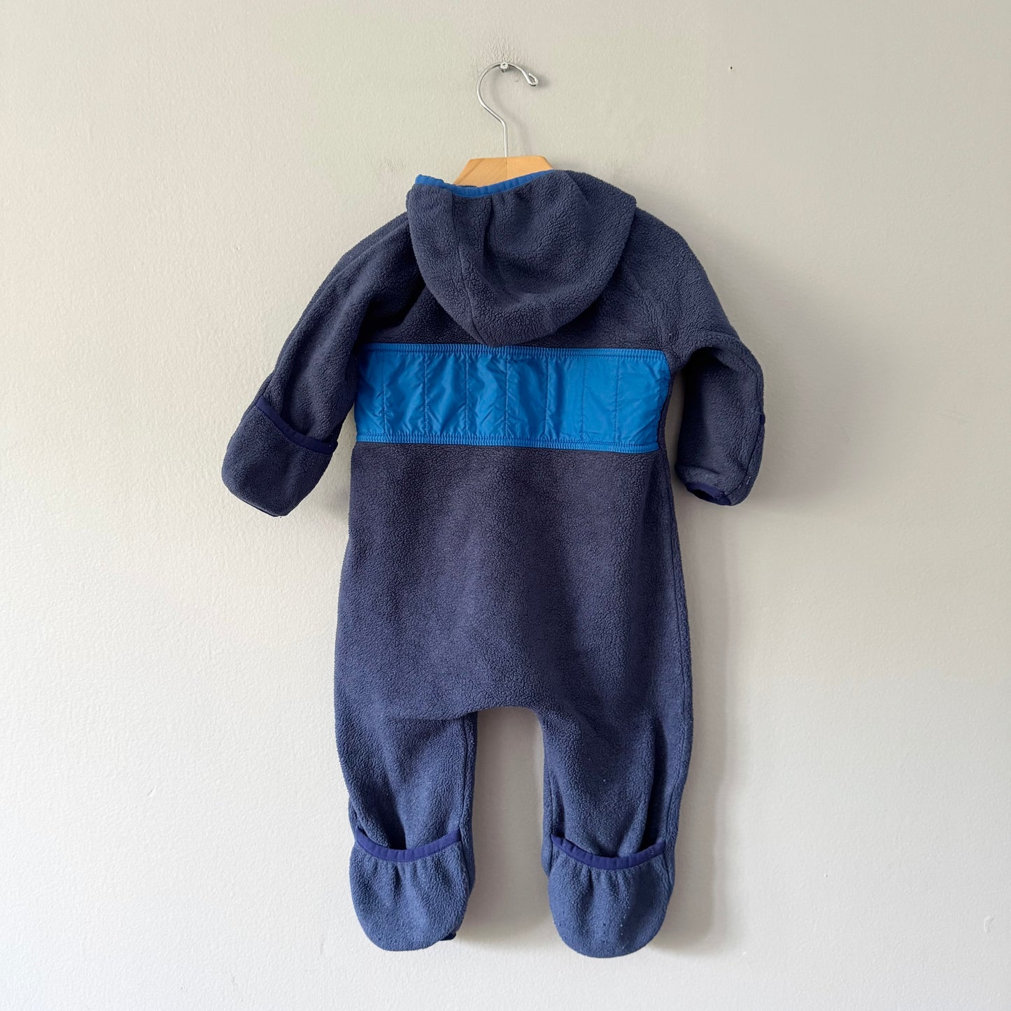 Mec / Navy fleece bunting suit / 6M