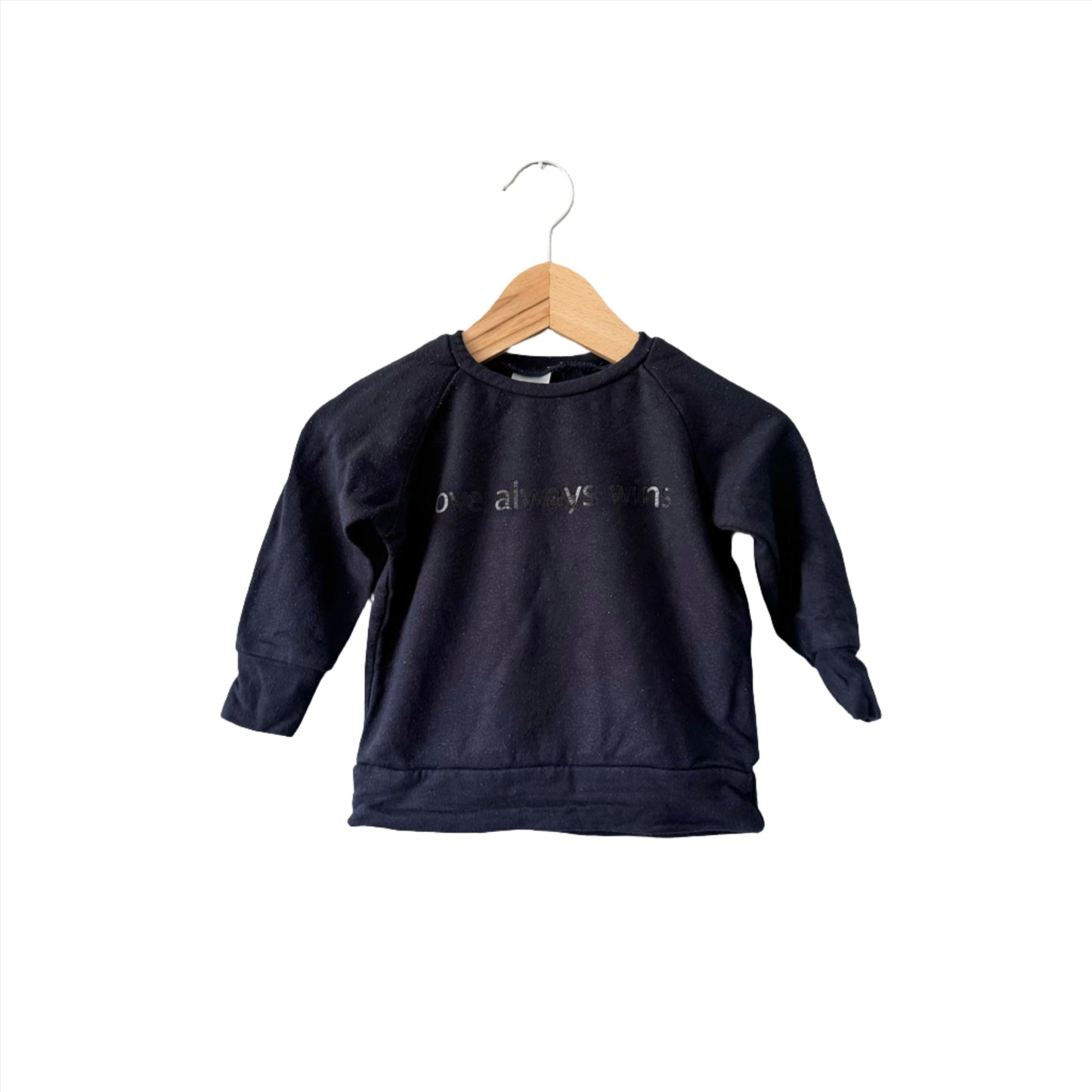 Posh & Cozy / Love always wins sweatshirt / 6-12M