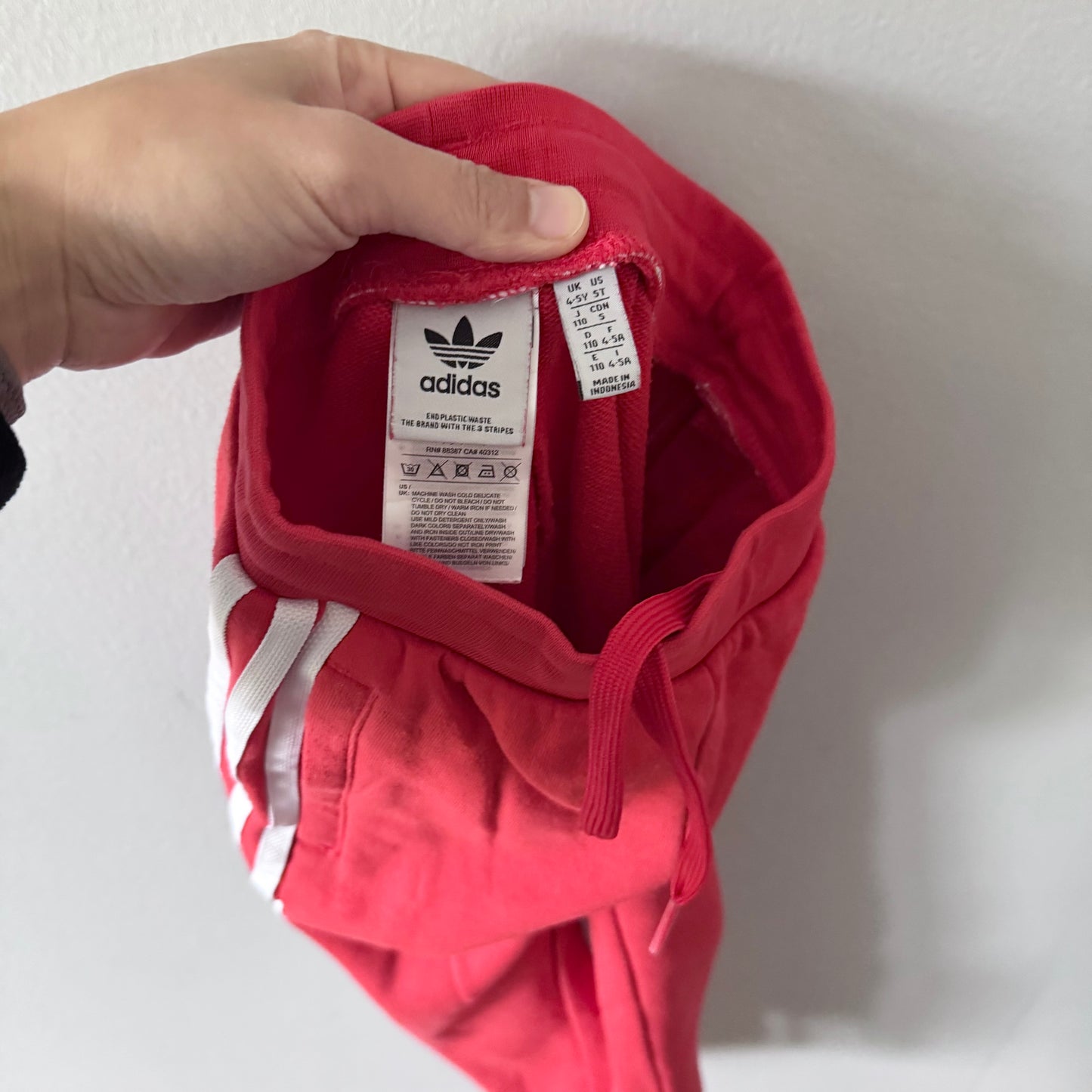 Adidas / Red crew top & pants set / 4-5Y