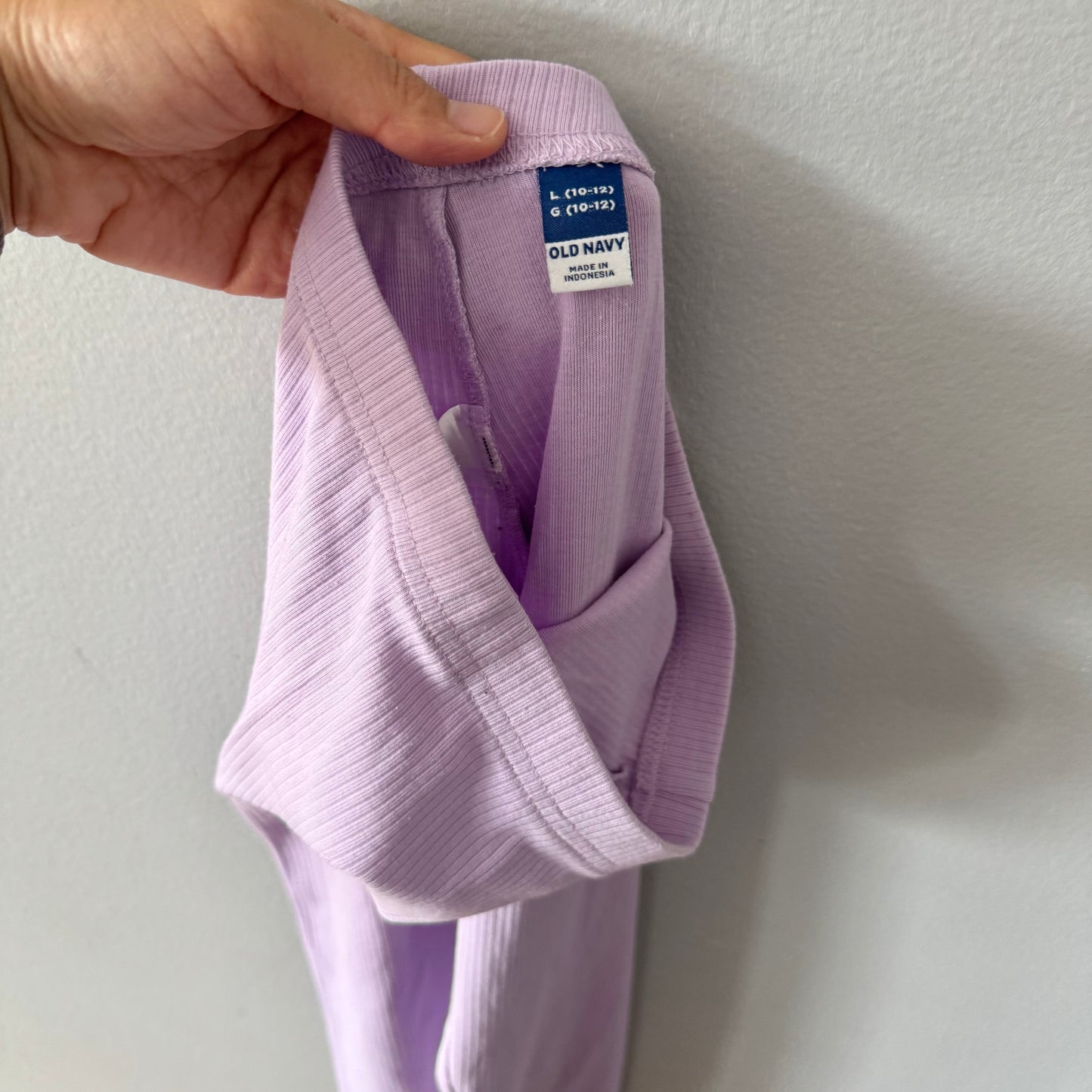 Old Navy / Lavender ribbed leggings / 10-12Y
