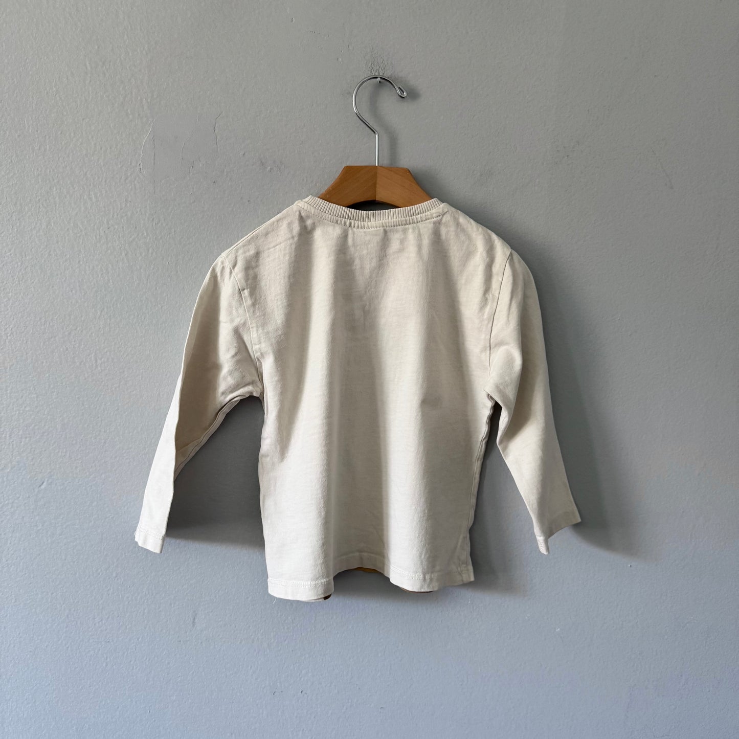 Zara / White x bear long sleeve top / 18-24M